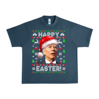 Santa Joe Biden Happy Easter Ugly Christmas Urban Heavy Tee | Teevron