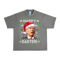 Tornado Santa Joe Biden Happy Easter Ugly Christmas Urban Heavy Tee - maiPhamDesign