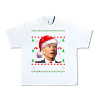 White Santa Joe Biden Happy Easter Ugly Christmas Urban Heavy Tee - maiPhamDesign