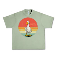 Oil Green Retro Vintage Duck Urban Heavy Tee - maiPhamDesign