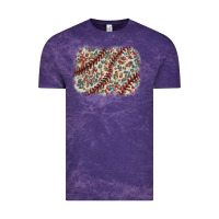 Cloud Purple Baseball leopard glitter background Vintage Tee - HowdyJamesFarm