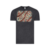 Baseball Leopard Glitter Background Vintage Tee | Teevron
