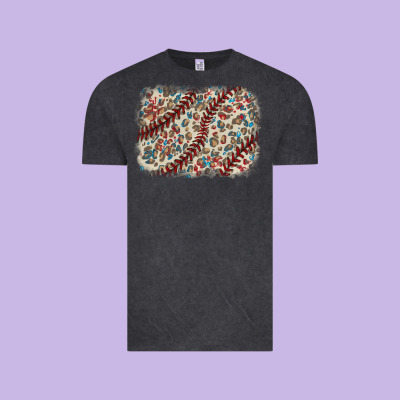 Baseball Leopard Glitter Background Vintage Tee Designed By Howdyjamesfarm