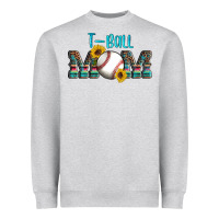 Heather Grey sport t ball mom Heavyweight Sweatshirt - Artiststas