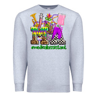 Heather Grey mardi gras ma medical assistant Premium Sweatshirt - AdoDesignShop