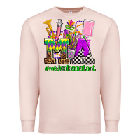 Pale Pink mardi gras ma medical assistant Premium Sweatshirt - AdoDesignShop