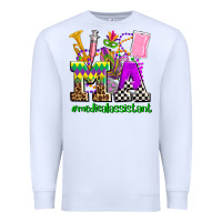 White mardi gras ma medical assistant Premium Sweatshirt - AdoDesignShop
