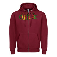 Burgundy do it for the culture juneteenth Zipper Hoodie - BarkalooDesign