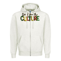 Oatmeal Heather do it for the culture juneteenth Zipper Hoodie - BarkalooDesign