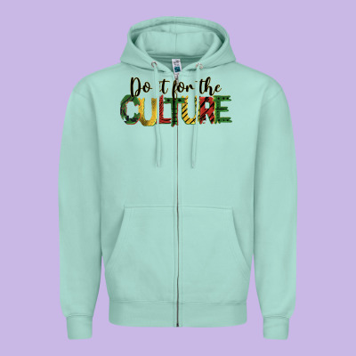 Do It For The Culture Juneteenth Zipper Hoodie Designed By Barkaloodesign