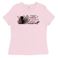 Bubblegum Pink i am the storm with girl and butterflies Ladies Tee - TumblerDesignByShophia