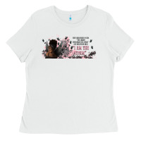 White i am the storm with girl and butterflies Ladies Tee - TumblerDesignByShophia