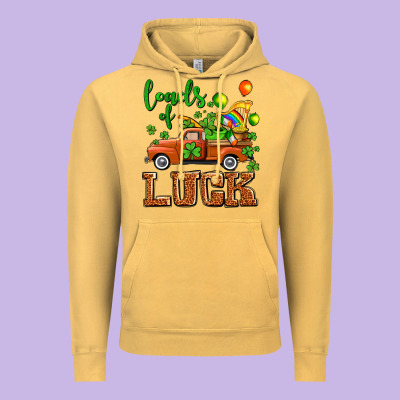 St. Patrick's Day Loads Of Truck Vintage Hoodie Designed By Oliviacreatesart