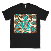Black gemstone bull skull leopard Classic Tee - TumblerDesignByShophia