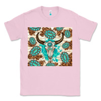 Bubblegum Pink gemstone bull skull leopard Classic Tee - TumblerDesignByShophia