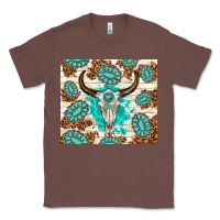 Chestnut gemstone bull skull leopard Classic Tee - TumblerDesignByShophia