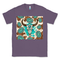 Lavender gemstone bull skull leopard Classic Tee - TumblerDesignByShophia