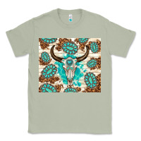 Matcha gemstone bull skull leopard Classic Tee - TumblerDesignByShophia