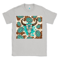 Moon Dust gemstone bull skull leopard Classic Tee - TumblerDesignByShophia