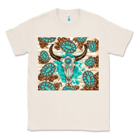 Natural gemstone bull skull leopard Classic Tee - TumblerDesignByShophia