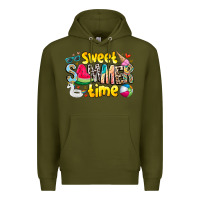 Army Green summer time Premium Hoodie - CowhideDigitalArt