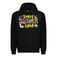 Black summer time Premium Hoodie - CowhideDigitalArt