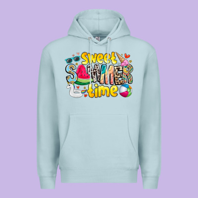 Summer Time Premium Hoodie Designed By Cowhidedigitalart