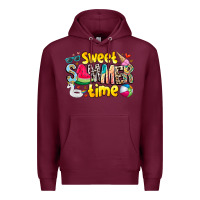 Burgundy summer time Premium Hoodie - CowhideDigitalArt