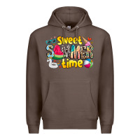 Coffee summer time Premium Hoodie - CowhideDigitalArt