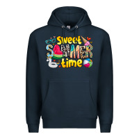 Navy summer time Premium Hoodie - CowhideDigitalArt