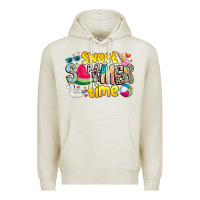 Oatmeal Heather summer time Premium Hoodie - CowhideDigitalArt
