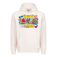 Pale Pink summer time Premium Hoodie - CowhideDigitalArt