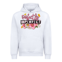 White perfectly imperfect Urban Hoodie - JahusDesignShop