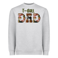 Heather Grey sport t ball dad Heavyweight Sweatshirt - Artiststas