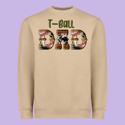 Sport T Ball Dad Heavyweight Sweatshirt Designed By Artiststas
