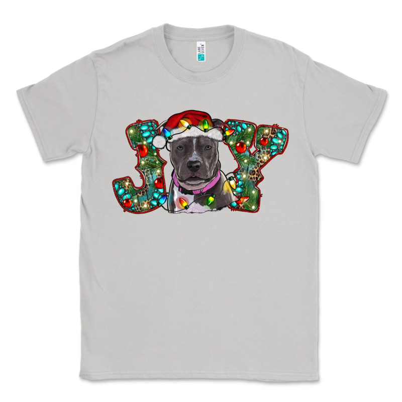 Christmas Pitbull Joy Classic Tee by RanaPortraitStore | Teevron