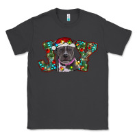 Smoke Christmas Pitbull Joy Classic Tee - RanaPortraitStore