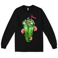 Black Western Cactus Cold Frappe Long Sleeve Tee - FaDigitalArtStudio