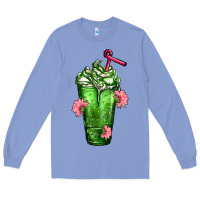 Colony Blue Western Cactus Cold Frappe Long Sleeve Tee - FaDigitalArtStudio
