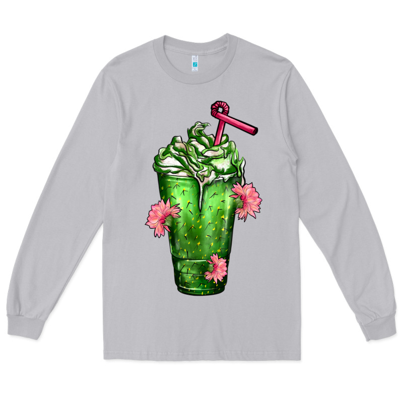 Western Cactus Cold Frappe Long Sleeve Tee by FaDigitalArtStudio | Teevron