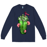 Navy Western Cactus Cold Frappe Long Sleeve Tee - FaDigitalArtStudio