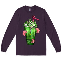 Plum Western Cactus Cold Frappe Long Sleeve Tee - FaDigitalArtStudio