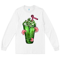 White Western Cactus Cold Frappe Long Sleeve Tee - FaDigitalArtStudio