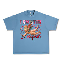 Pebble Blue i am with cupid Urban Heavy Tee - OliviaCreatesArt