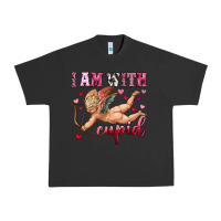 Pigment Black i am with cupid Urban Heavy Tee - OliviaCreatesArt