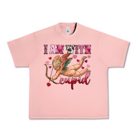Salmon i am with cupid Urban Heavy Tee - OliviaCreatesArt