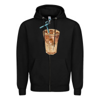 Black iced latte Zipper Hoodie - BarkalooDesign