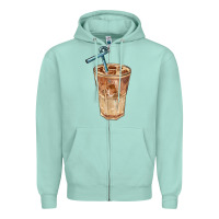 Iced Latte Zipper Hoodie | Teevron