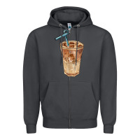 Smoke iced latte Zipper Hoodie - BarkalooDesign