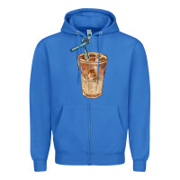 True Royal iced latte Zipper Hoodie - BarkalooDesign